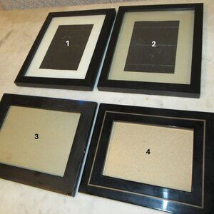 Four Black Frames, various sizes